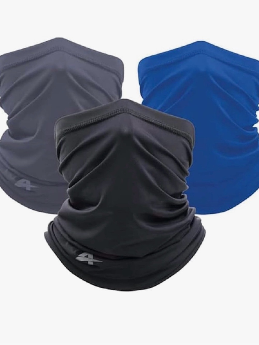 Black Cooling Face Gaiter - 3 Pack